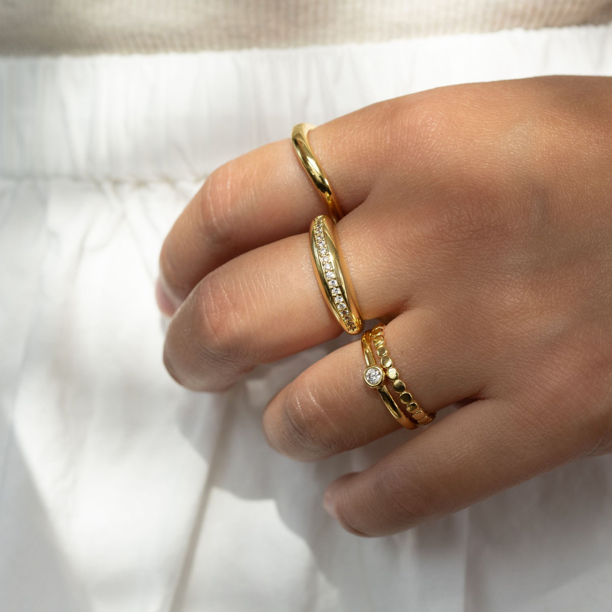Gold Filled Dot Ring