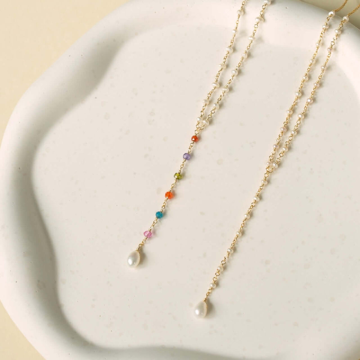 Kensington Necklace - Rainbow Pearl
