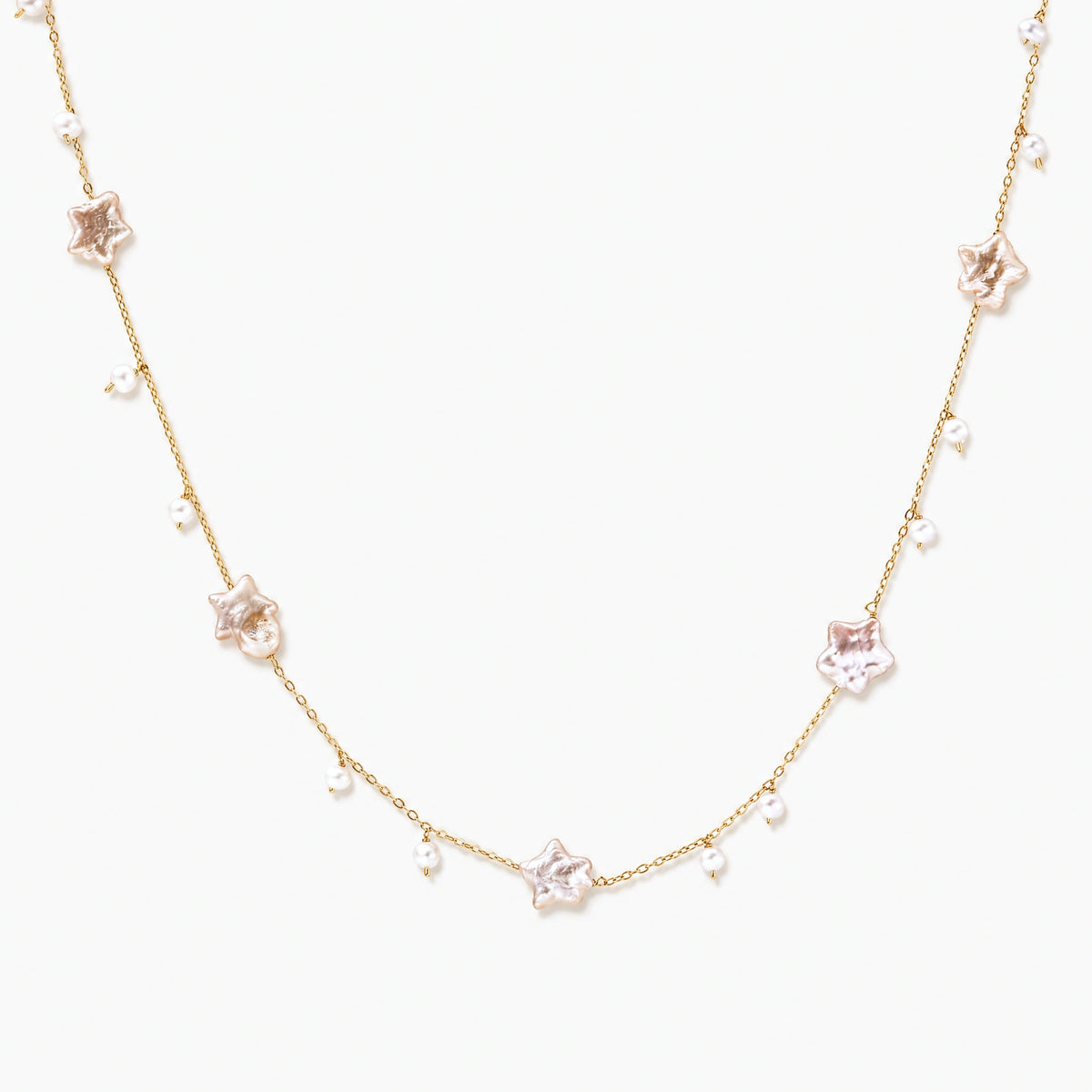Celestial Pearl Stars Necklace - VettedArc