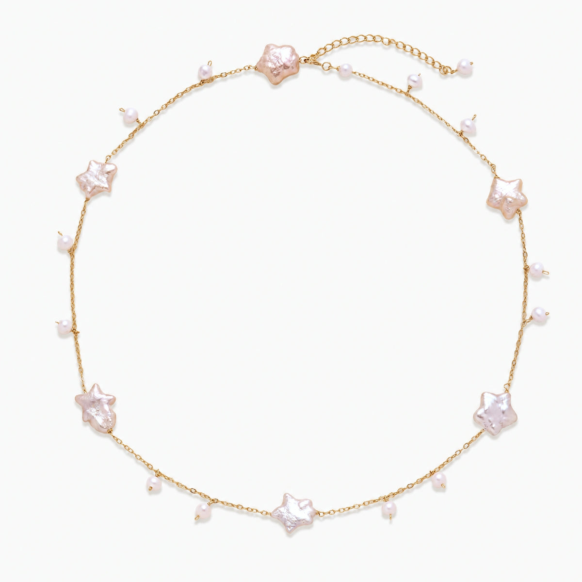 Celestial Pearl Stars Necklace - VettedArc