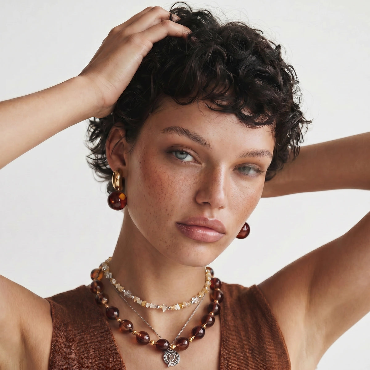 Earthbound Layered Necklace by VettedArc