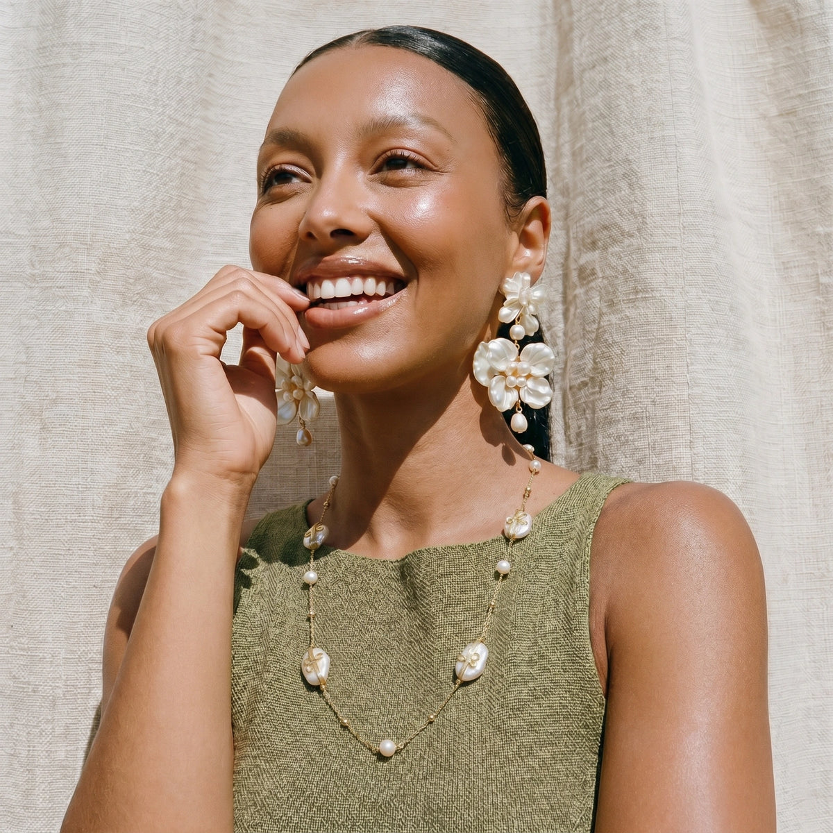 Baroque Pearl Garden Necklace - VettedArc