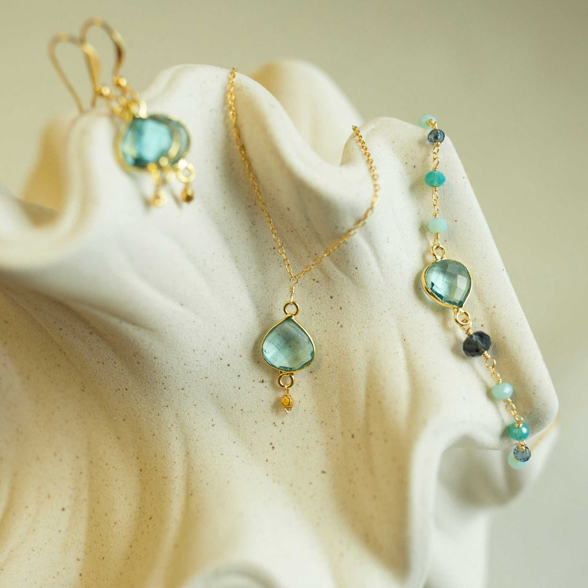 Aquamarine Ballet BraceletFeaturing a heart-shaped aquamarine quartz gemstone, this beautiful gemstone tribute to art and literature is perfect for any occasion (especially March birthdays). BraceletsPARKEN JEWELRYVettedArcAquamarine Ballet Bracelet