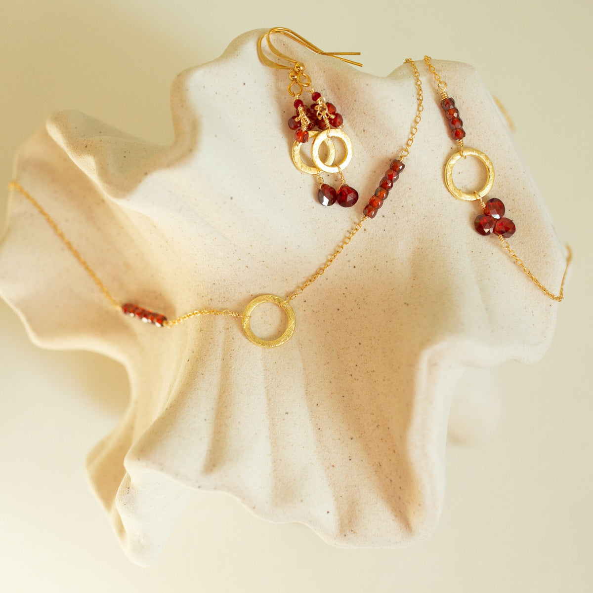 Garnet Solara Bracelet