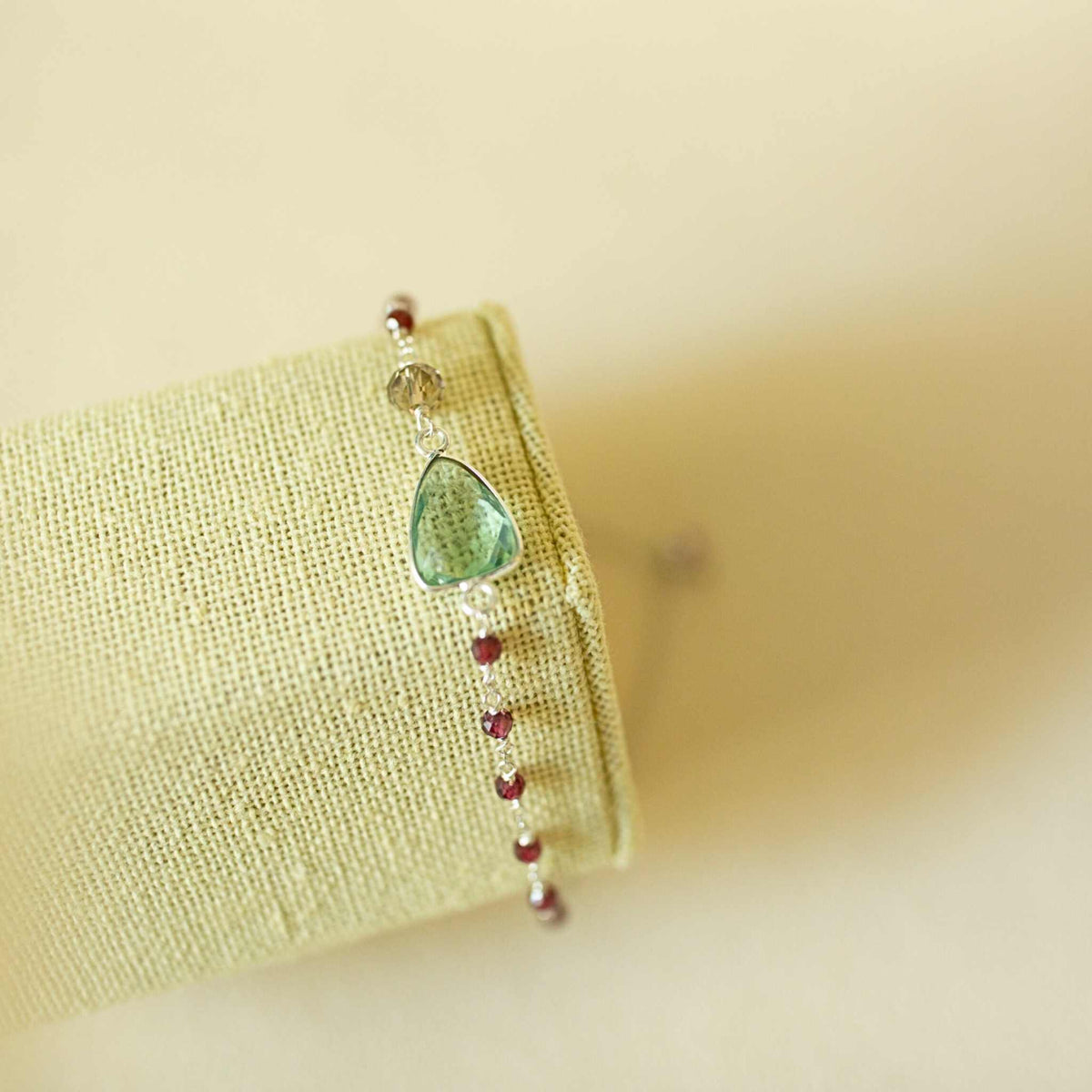 Green Amethyst Gold Isla BraceletLightweight and timeless, our Isla Bracelet is made to be cherished and worn often—adding polish to everyday looks while elevating special moments.
A modern classicBraceletsPARKEN JEWELRYVettedArcGreen Amethyst
