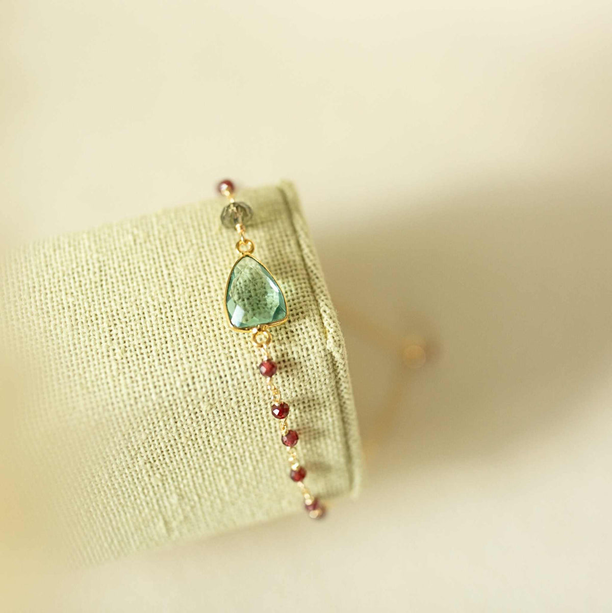 Green Amethyst Gold Isla BraceletLightweight and timeless, our Isla Bracelet is made to be cherished and worn often—adding polish to everyday looks while elevating special moments.
A modern classicBraceletsPARKEN JEWELRYVettedArcGreen Amethyst