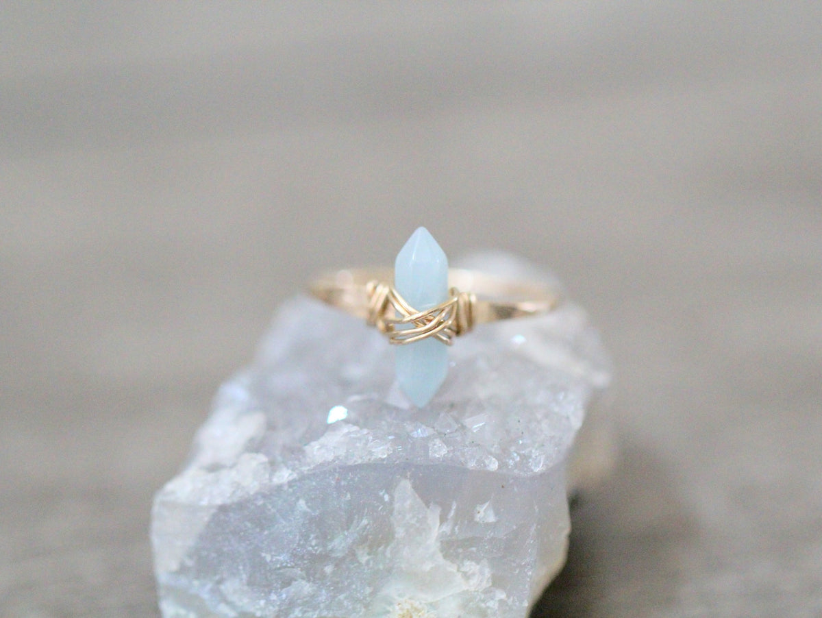 Crest Ring - Aquamarine