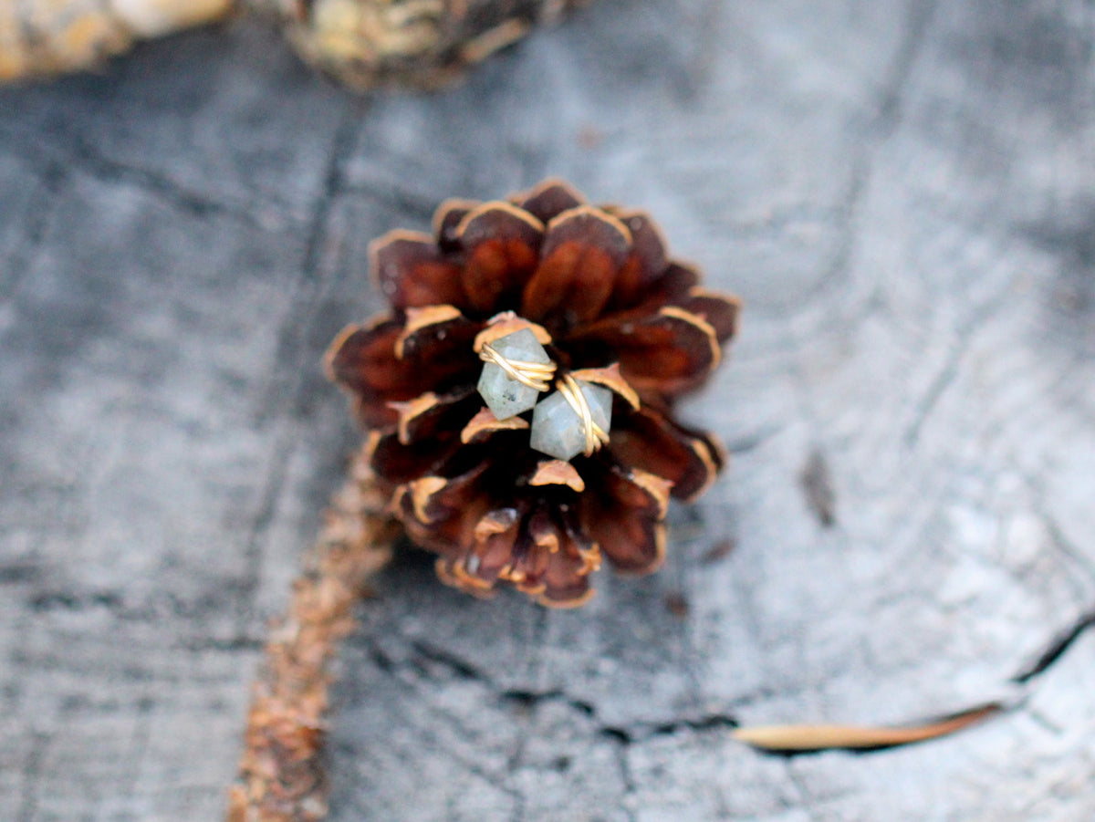 Pike Studs - Labradorite