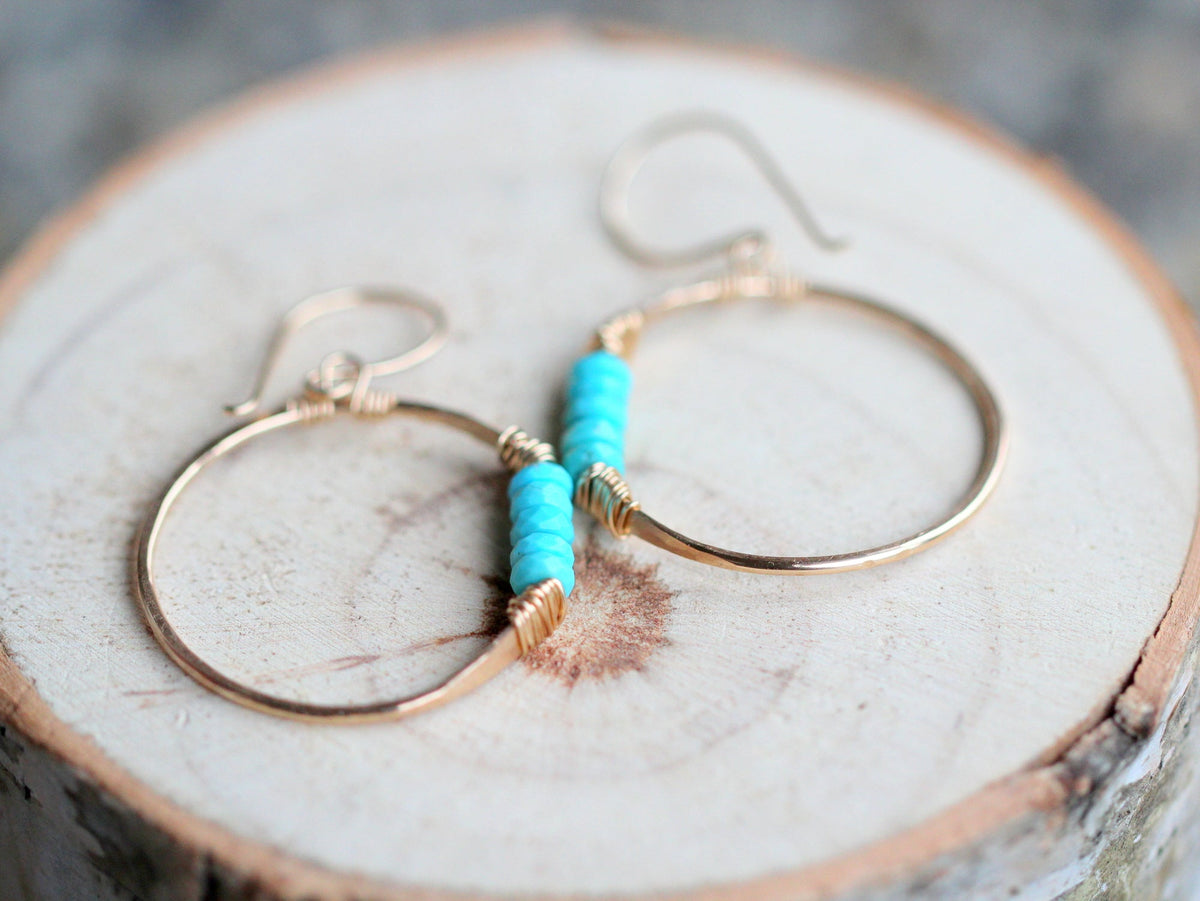 Argonaut Hoops - Turquoise ( As seen on Firefly Lane )