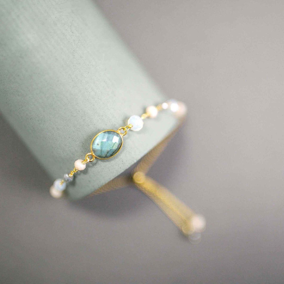 Labradorite Bracelet SetOur easy stacking bracelet sets are completely adjustable so they fit everyone. Made with sparkling bezel gemstones and tiny stone accents. This pair is full of one Bracelet SetPARKEN JEWELRYVettedArcLabradorite Bracelet Set