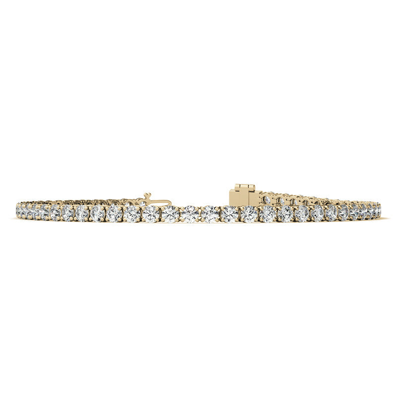 4.00 CTW AGI Certified Lab-Grown Diamond (G/VS) Tennis Bracelet in Choice of 14K White or Yellow Gold