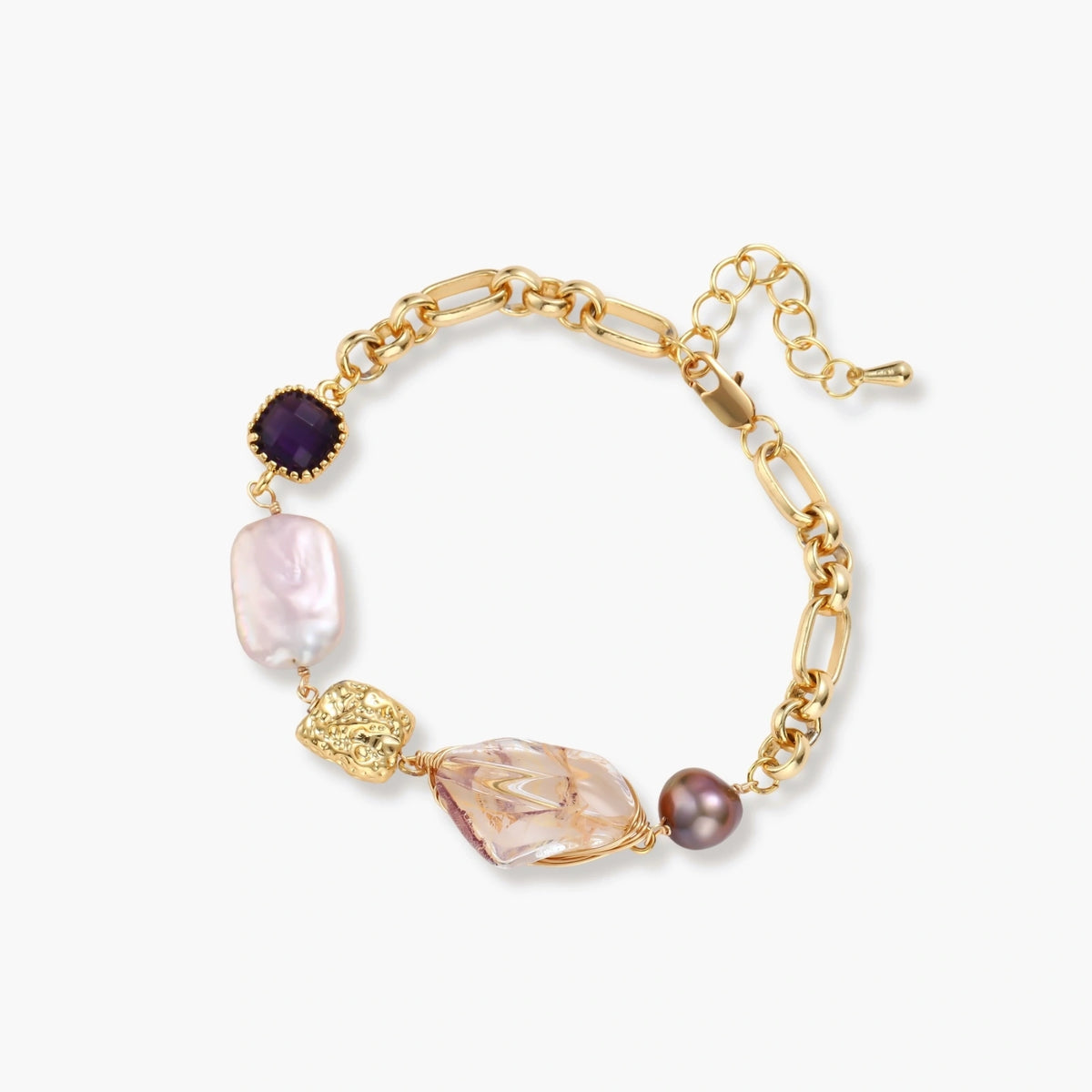 Gemstone Mix Chain Bracelet - VettedArc