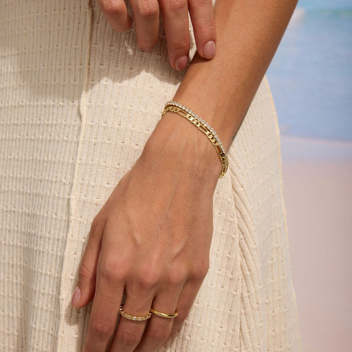 Gold Filled Figaro Bracelet