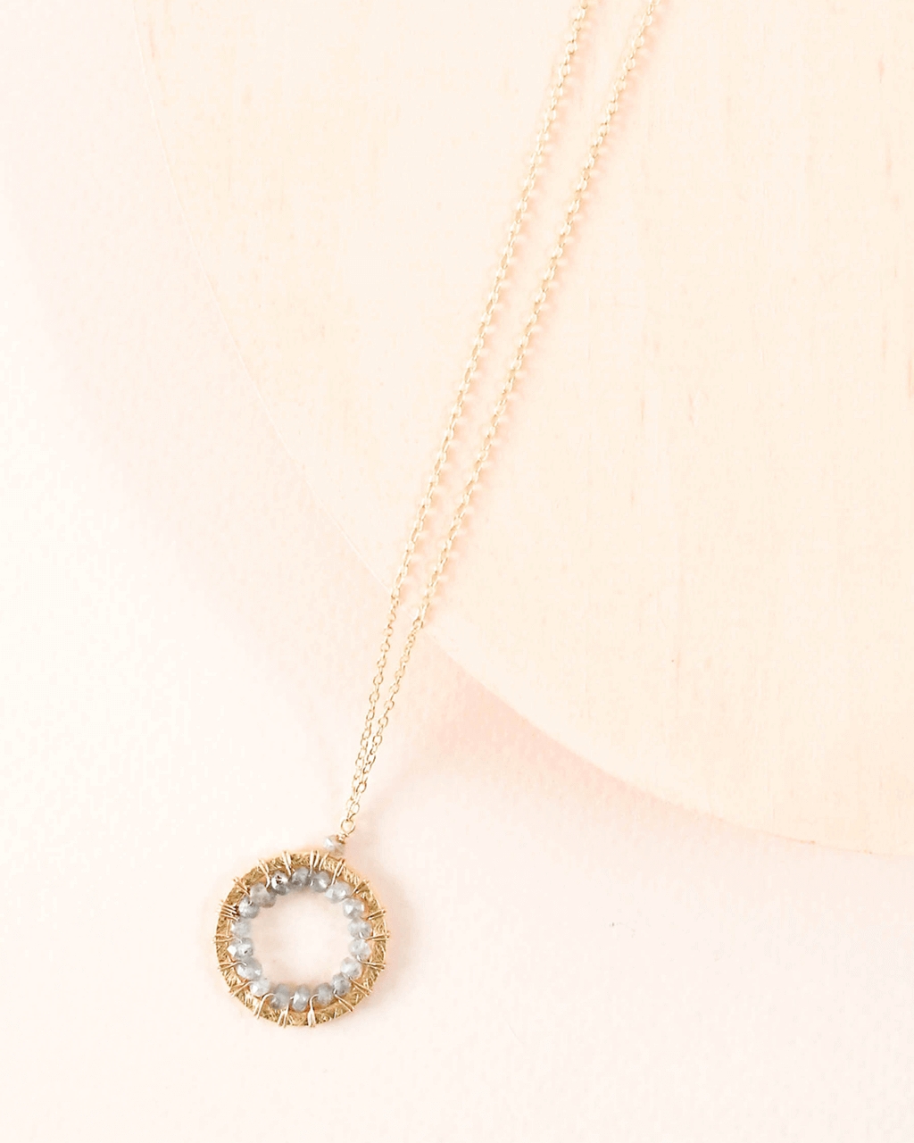 Labradorite Halo Necklace Layering SetThe Halo collection was our very first one. Intended to symbolize the intricate, universal energy woven within us all. This beautiful necklace is ultra lightweight aNecklace/Earring KitPARKEN JEWELRYVettedArcLabradorite Halo Necklace