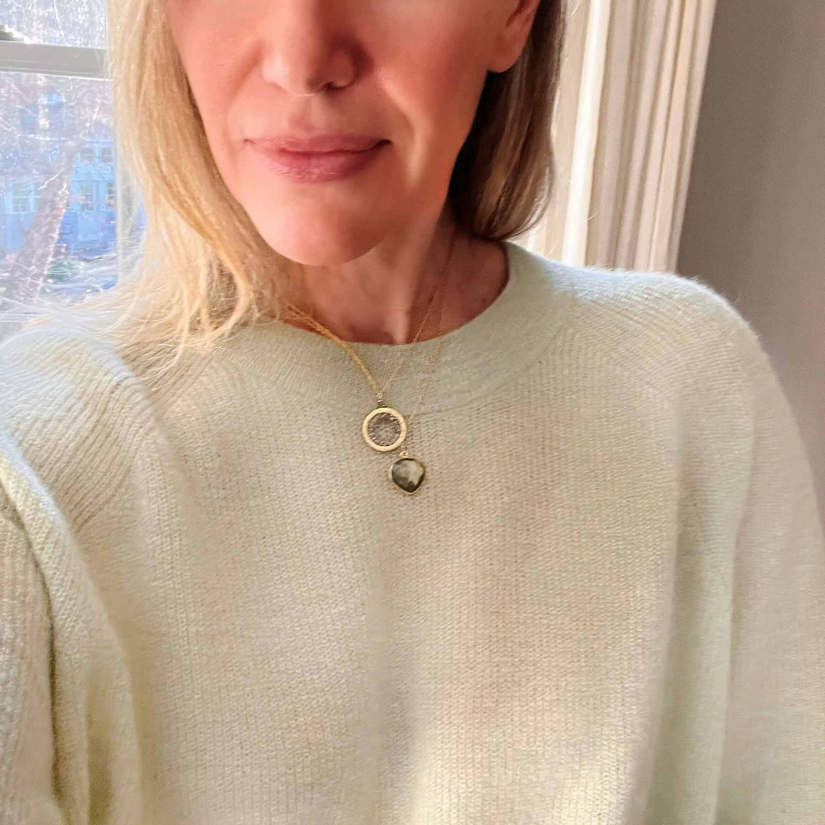 Labradorite PendantThe perfect, wear-with-everything, layering pendant. Indulge yourself with this exquisite, handmade Labradorite pendant. Crafted in 14k gold plated over fine ItalianNecklacesPARKEN JEWELRYVettedArcLabradorite Pendant