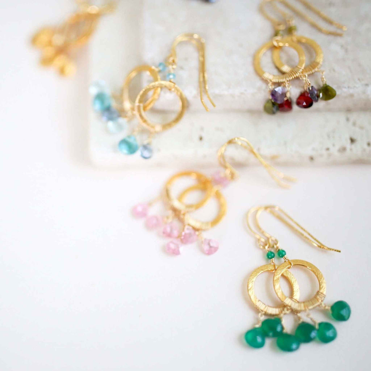 The Boho Mini Earring - Aquamarine and IoliteCalling all beautiful dreamers, our handmade Boho Minis are inspired by dream catchers. This lightweight, ready-to-wear style features a mix of superior quality blueEarringsPARKEN JEWELRYVettedArcThe Boho Mini Earring
