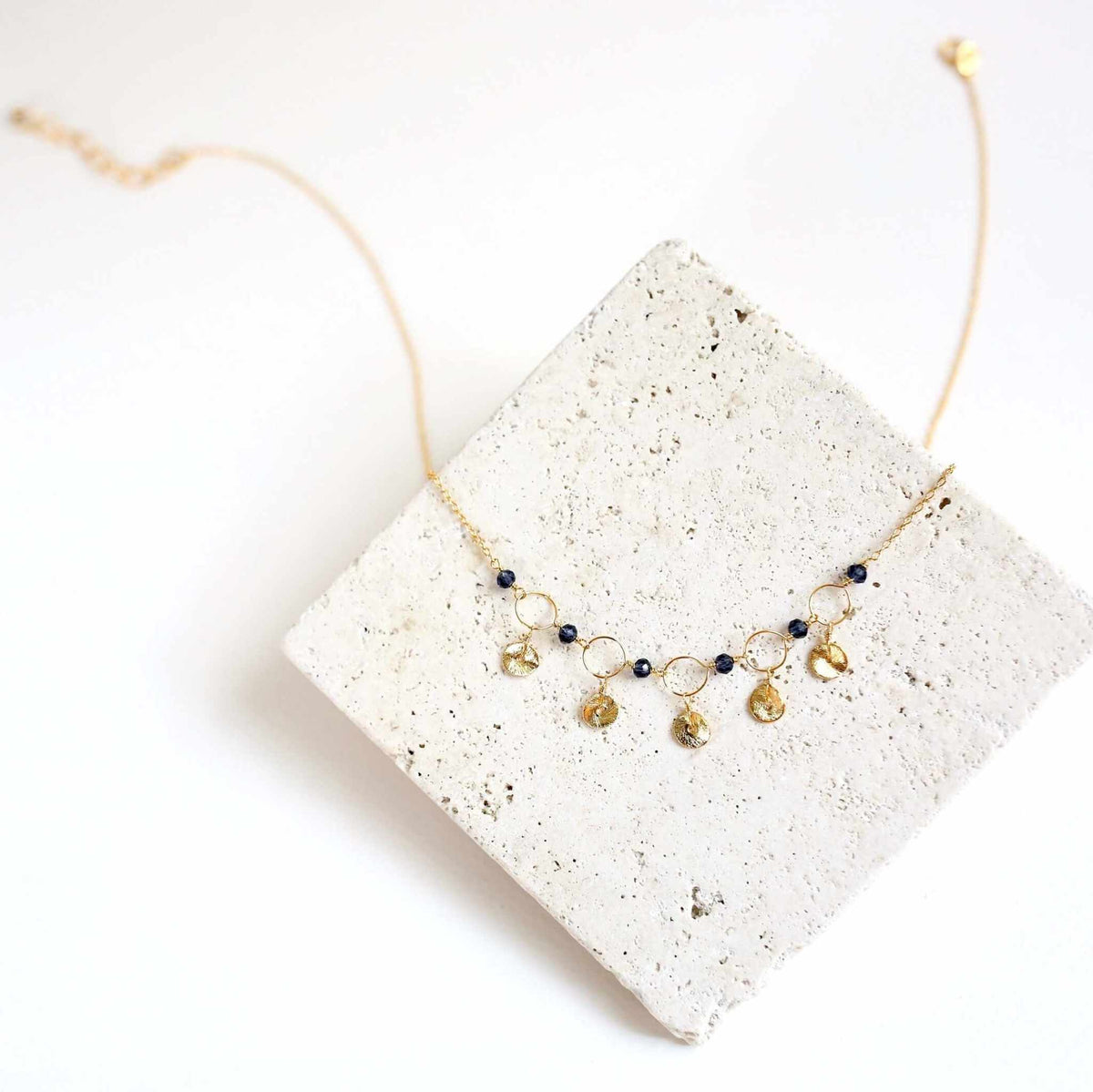 Black Spinel Mini Chain Loop NecklaceDelicate, handmade gemstone chain.
- Black Spinel gemstones- 16 - 18" long with 2" extender- Spring ring clasp- 14k gold plated fine Italian sterling silver- Gift boNecklacesPARKEN JEWELRYVettedArcBlack Spinel Mini Chain