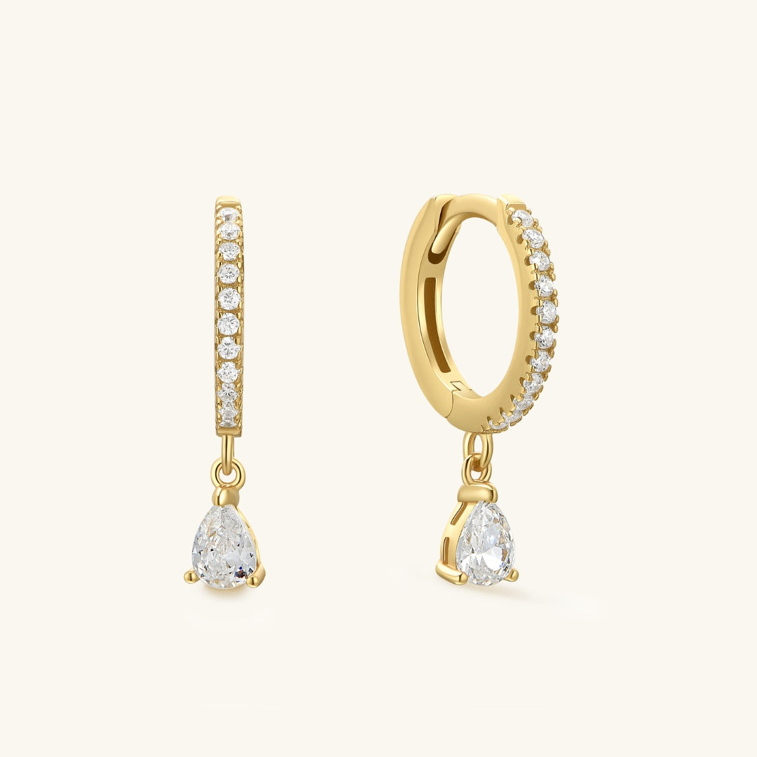 Pear Drop Hoops