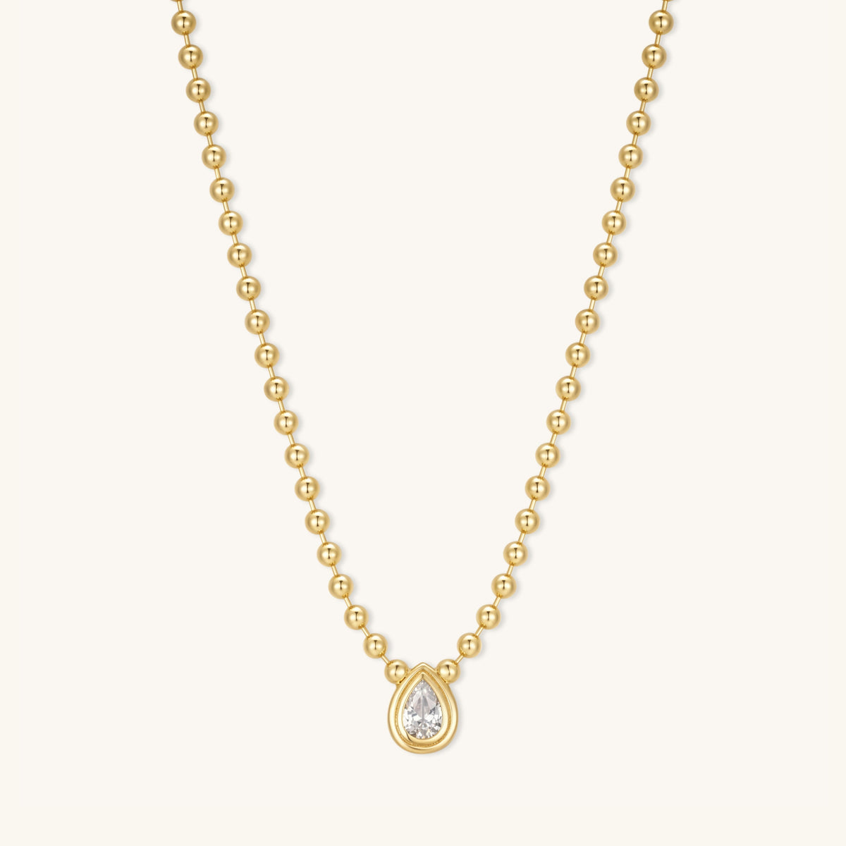 Teardrop Diamond Necklace