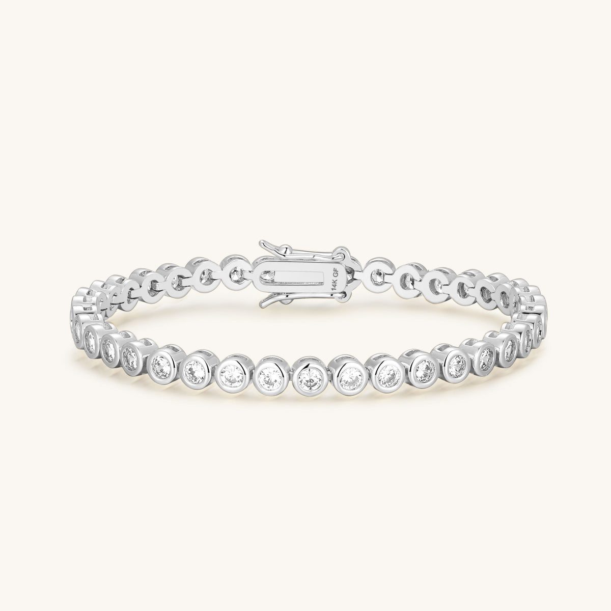 Gold Filled Diamond Bezel Bracelet