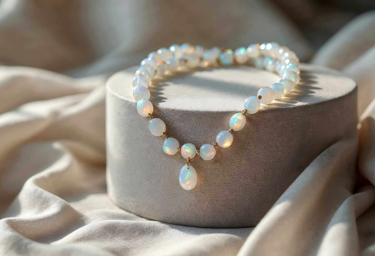 elegant pearl jewelry collection with necklaces and earrings