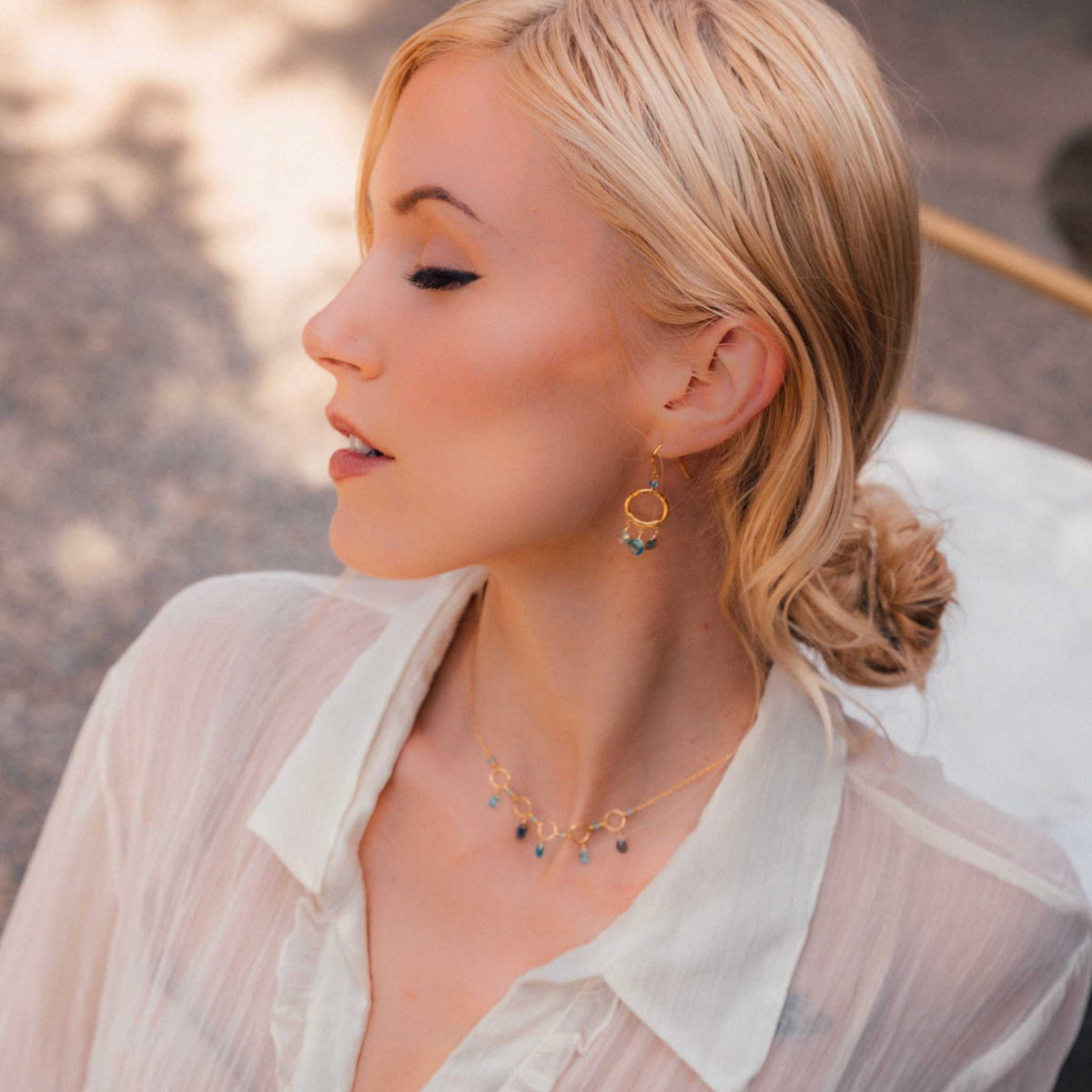 The Boho Mini Earring - Aquamarine and IoliteCalling all beautiful dreamers, our handmade Boho Minis are inspired by dream catchers. This lightweight, ready-to-wear style features a mix of superior quality blueEarringsPARKEN JEWELRYVettedArcThe Boho Mini Earring