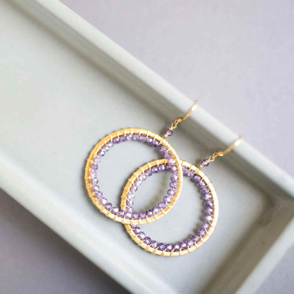 Amethyst Halo EarringsThe Halo collection was our very first one. Intended to symbolize the intricate, universal energy woven within us all. These sparkling Amethyst earrings are ultra liEarringsPARKEN JEWELRYVettedArcAmethyst Halo Earrings