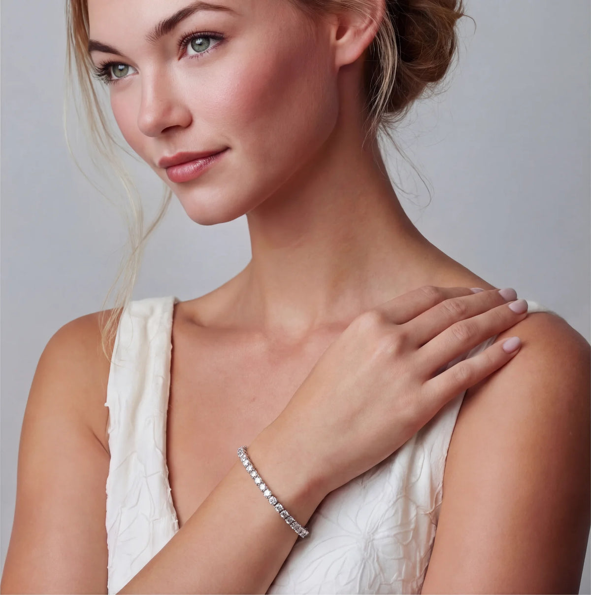 Eternal Sparkle Tennis Moissanite Bracelet by VettedArc
