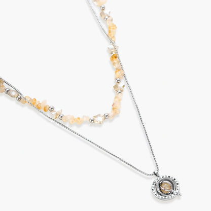 Earthbound Layered Necklace by VettedArc