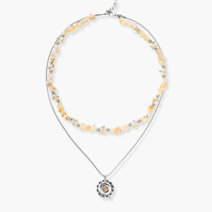 Earthbound Layered Necklace by VettedArc