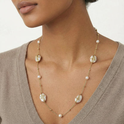 Baroque Pearl Garden Necklace - VettedArc