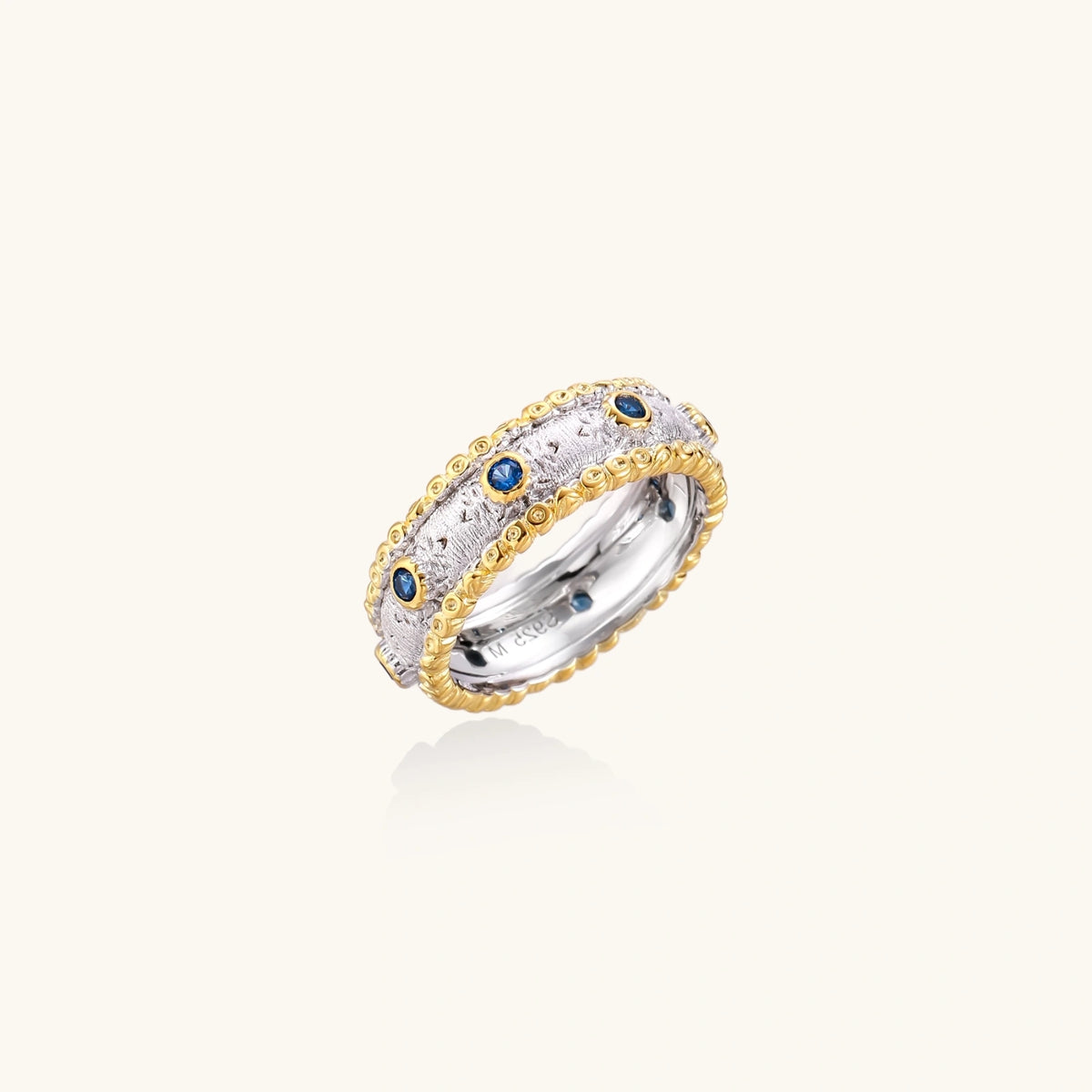 Azure Dreams Band Ring, front view