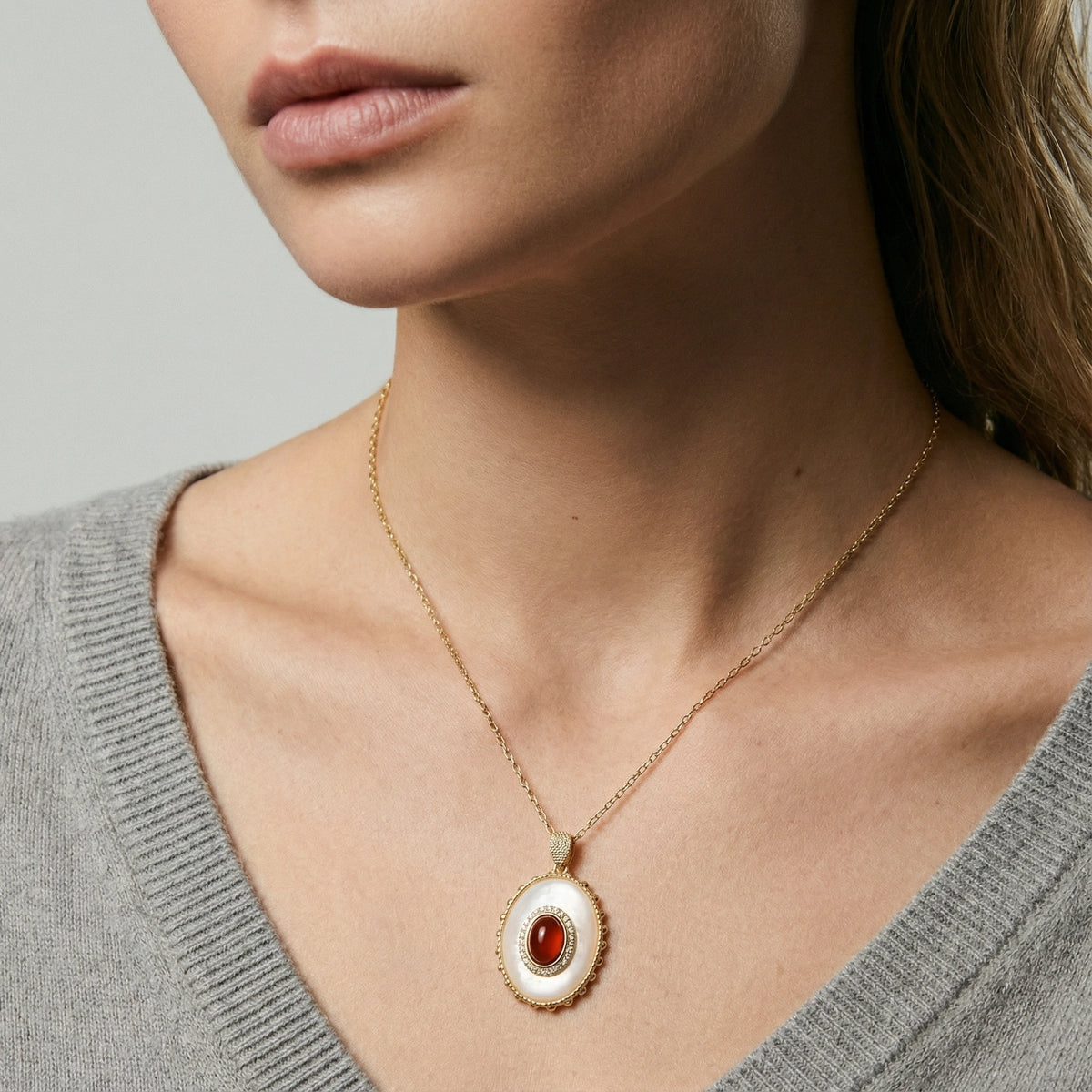 Sunset Halo Necklace by VettedArc