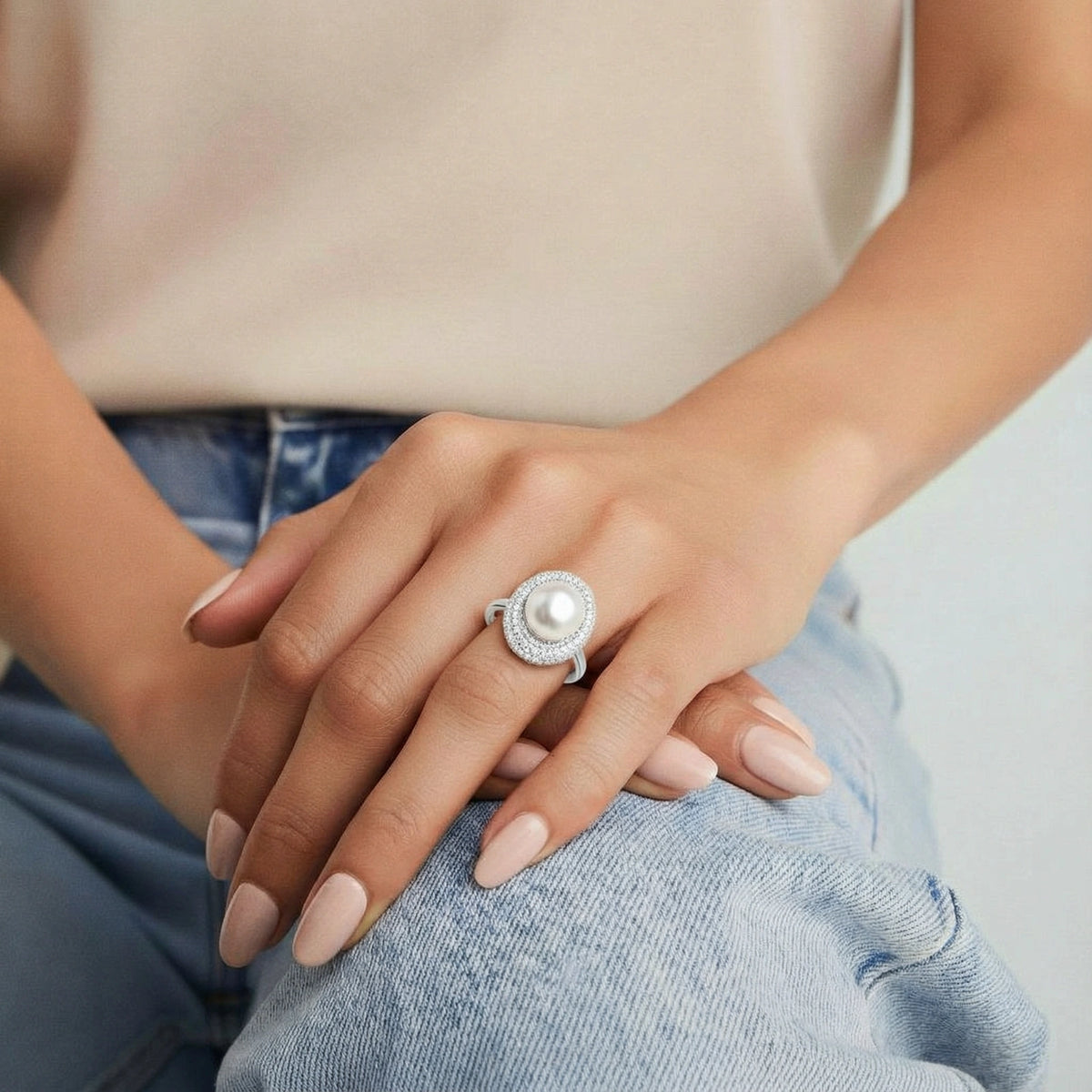 Pearl Constellation Ring by VettedArc