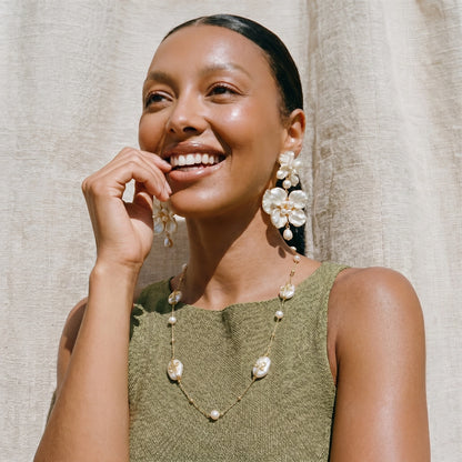 Baroque Pearl Garden Necklace - VettedArc