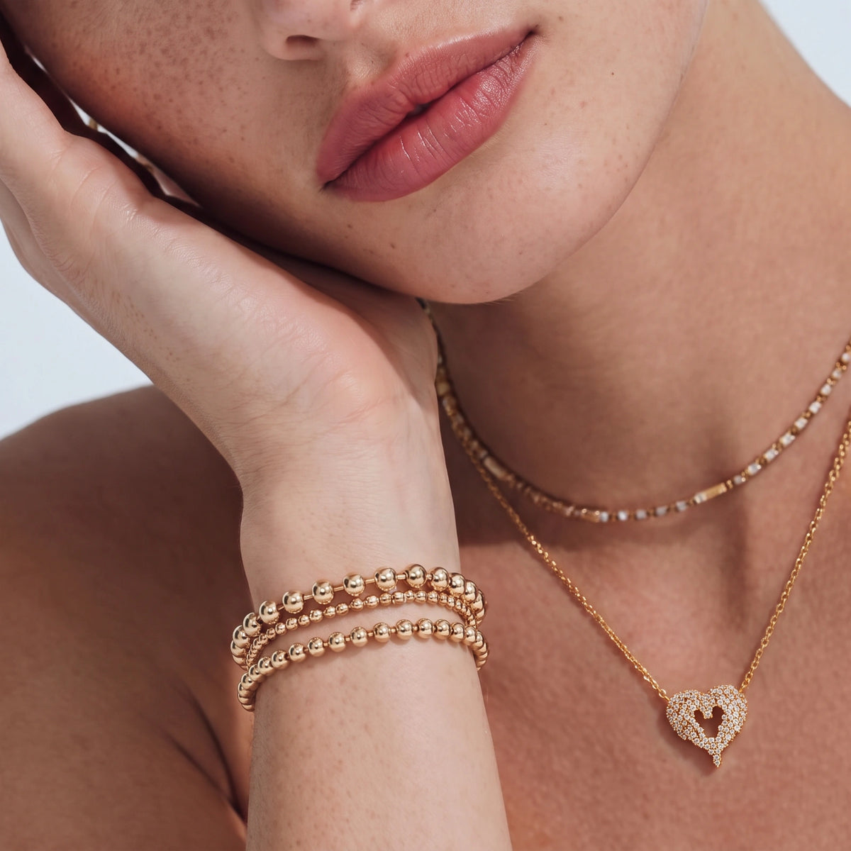 Scattered Heart Necklace by VettedArc