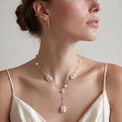 Baroque Pearl Garden Necklace - VettedArc
