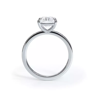 AGI Certified 3 CTW Lab Grown Diamond Solitaire Engagement Ring – G-VS Clarity, 14K White Gold