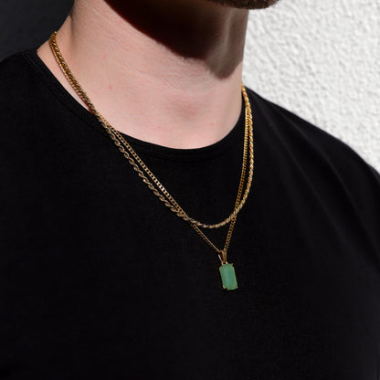 Aventurine Stone Necklace Set