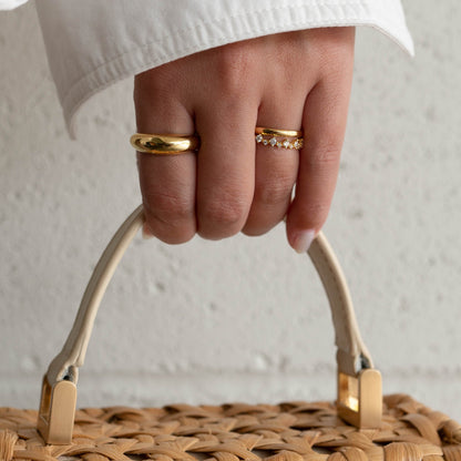 Cluster Half Eternity Ring