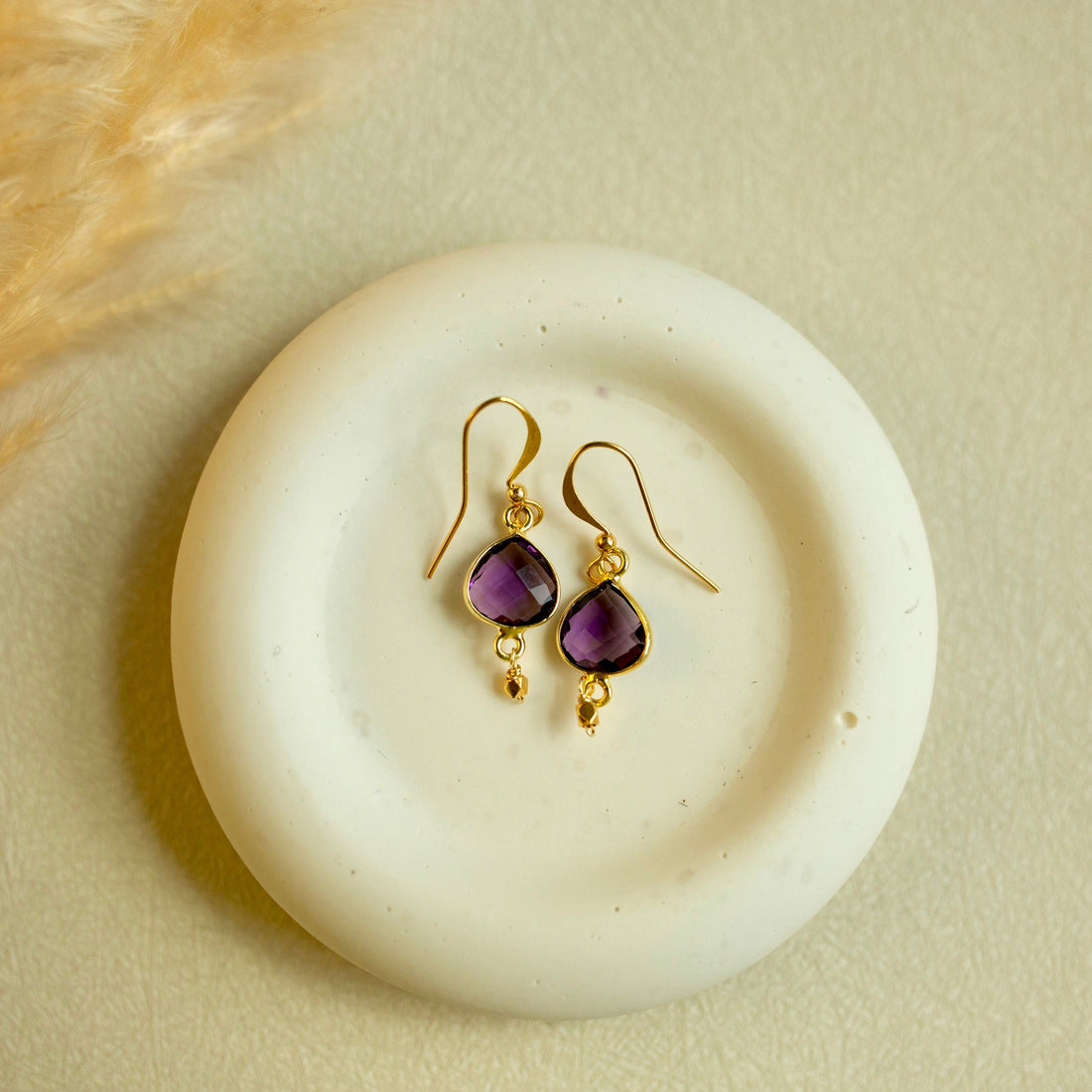Amethyst Ballet Drop Earrings
