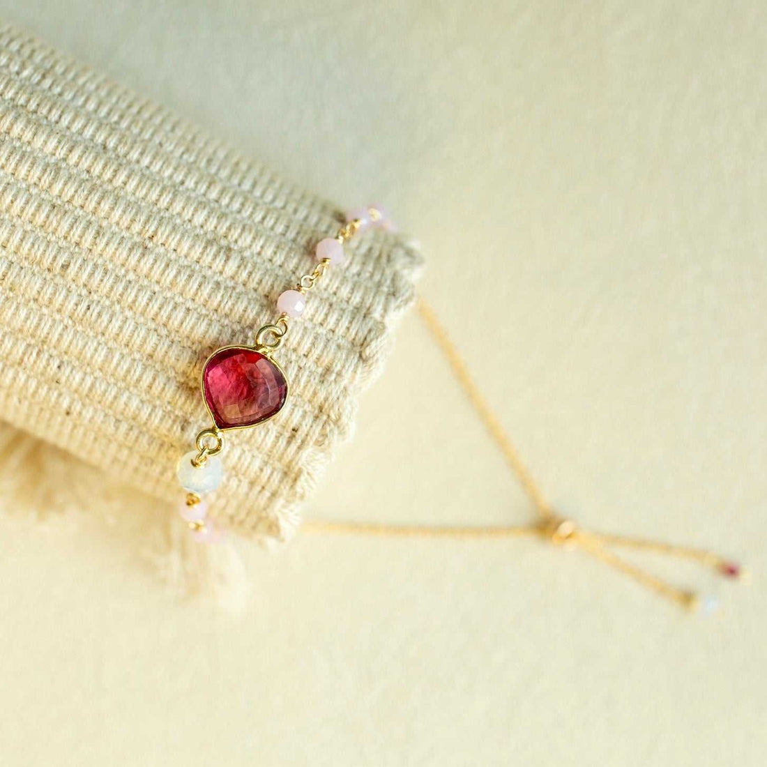 Pink Tourmaline Ballet BraceletFeaturing a heart-shaped pink tourmaline quartz gemstone, this graceful tribute to art and literature is perfect for any occasion. Handcrafted by our skilled female BraceletsPARKEN JEWELRYVettedArcPink Tourmaline Ballet Bracelet