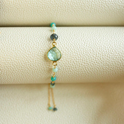 Aquamarine Ballet BraceletFeaturing a heart-shaped aquamarine quartz gemstone, this beautiful gemstone tribute to art and literature is perfect for any occasion (especially March birthdays). BraceletsPARKEN JEWELRYVettedArcAquamarine Ballet Bracelet