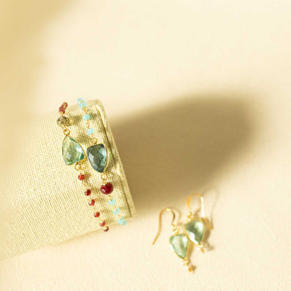 Green Amethyst Gold Isla BraceletLightweight and timeless, our Isla Bracelet is made to be cherished and worn often—adding polish to everyday looks while elevating special moments. 
A modern classicBraceletsPARKEN JEWELRYVettedArcGreen Amethyst