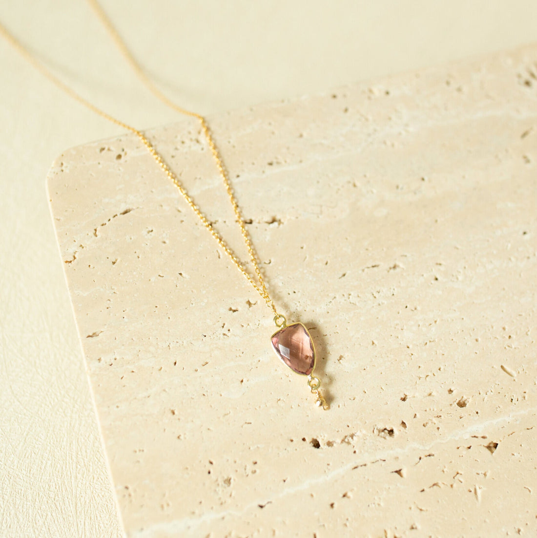 Rhodolite Garnet Gold Isla Necklace