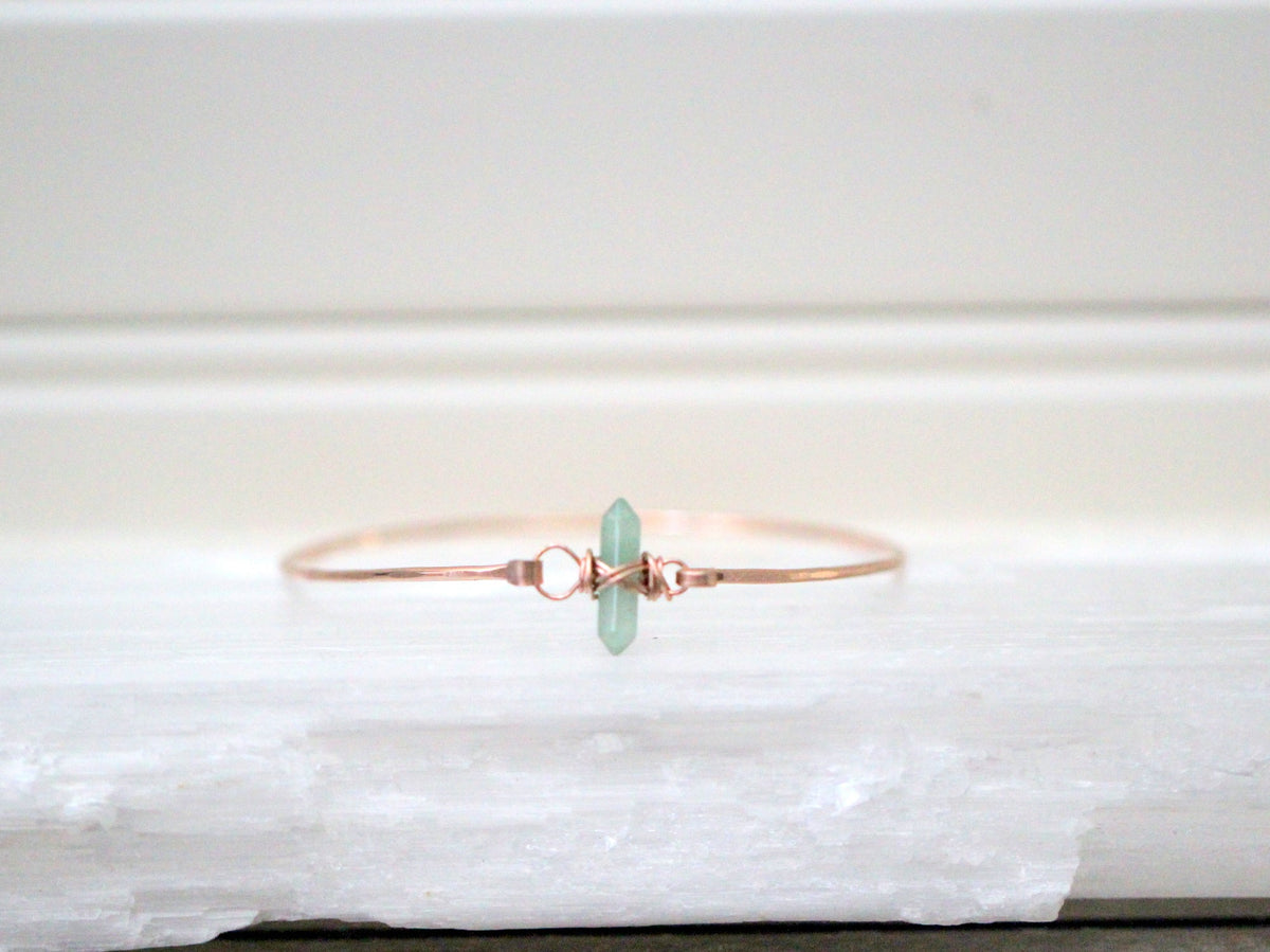 Crest Bracelet - Green Aventurine