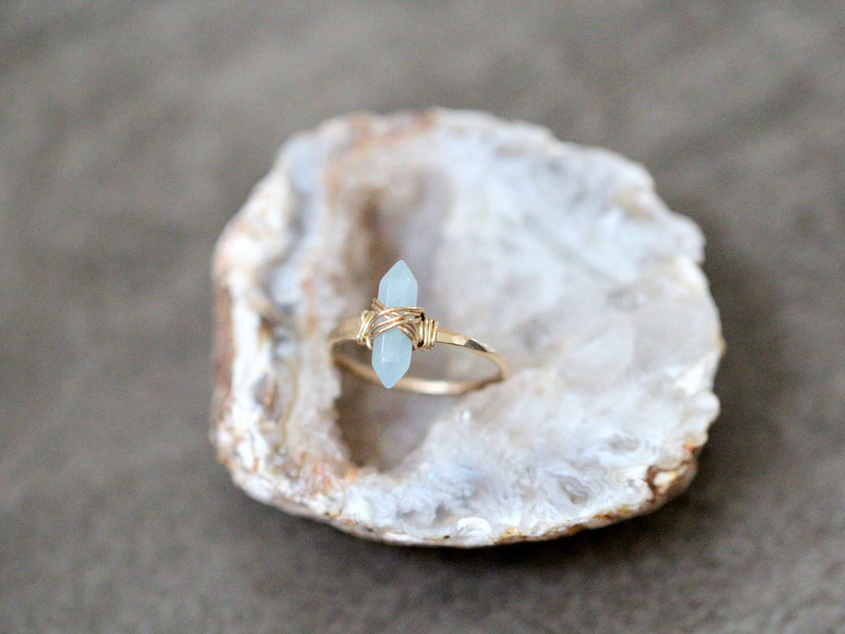 Crest Ring - Aquamarine