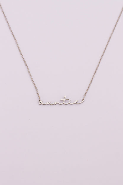 "Auntie" Necklace