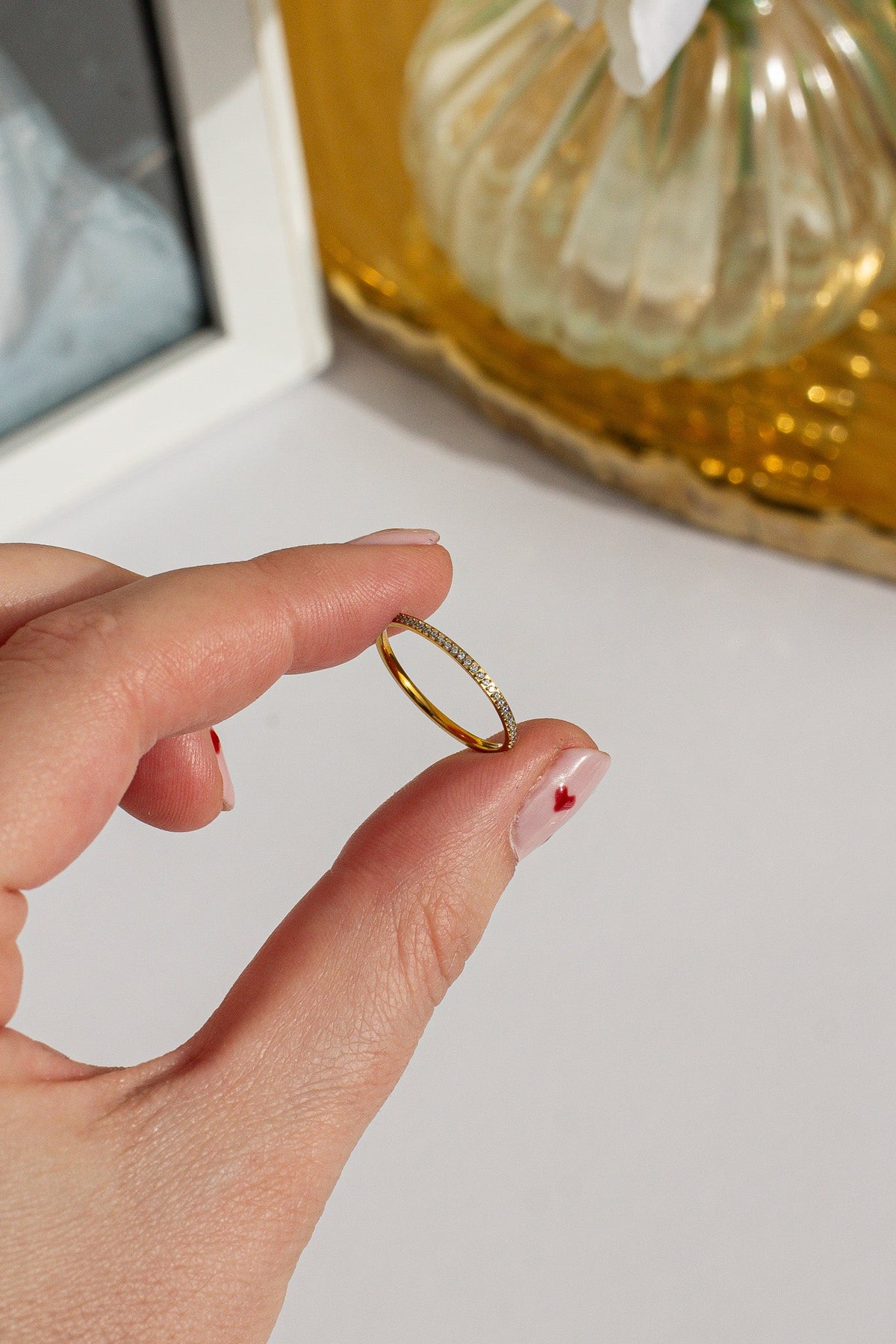 Crystal Stacker Ring
