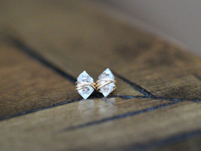 Herkimer Diamond Studs - As Seen On The Small Things Blog &amp; Baby Daddy